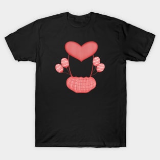 Red valentine balloons T-Shirt